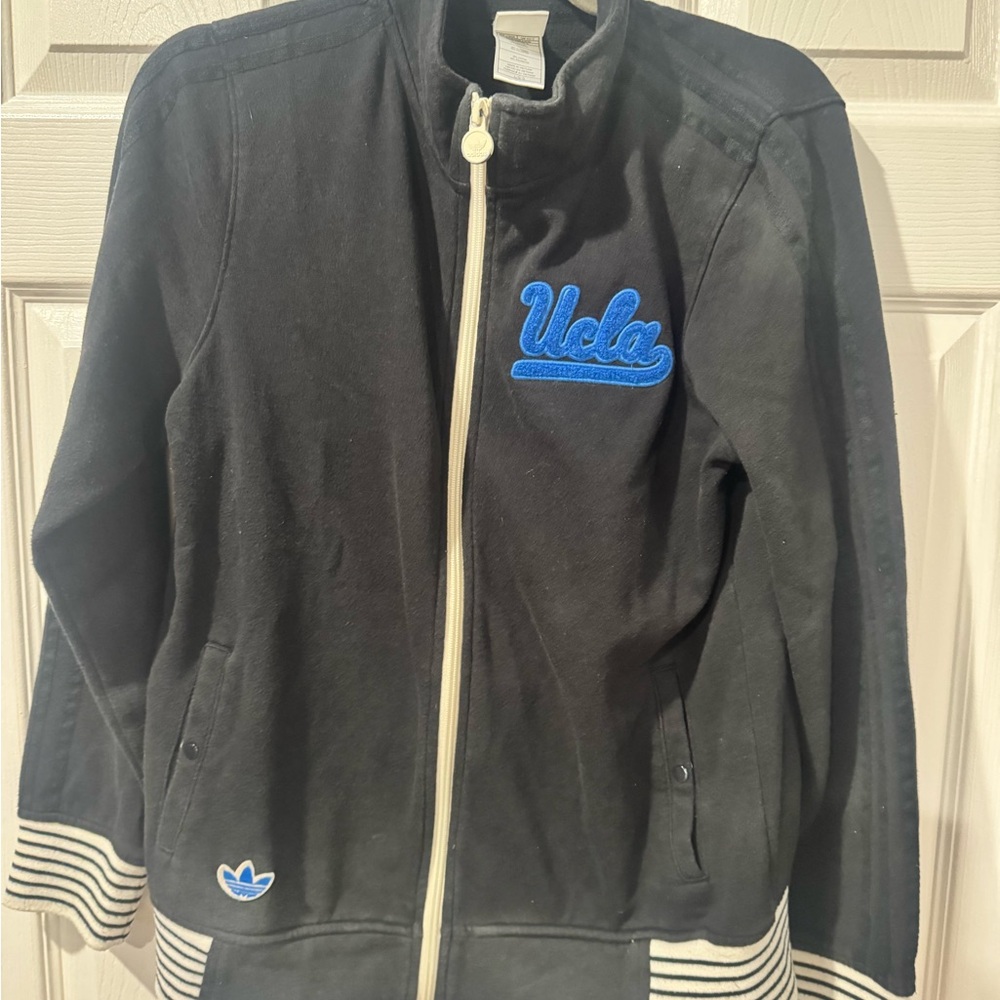 Adidas Black Jacket with Blue UCLA Logo
